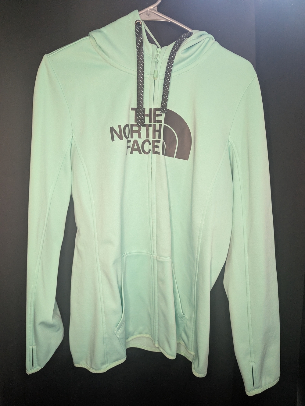 The North Face Women's Mint Green Full-Zip Hooded Jacket